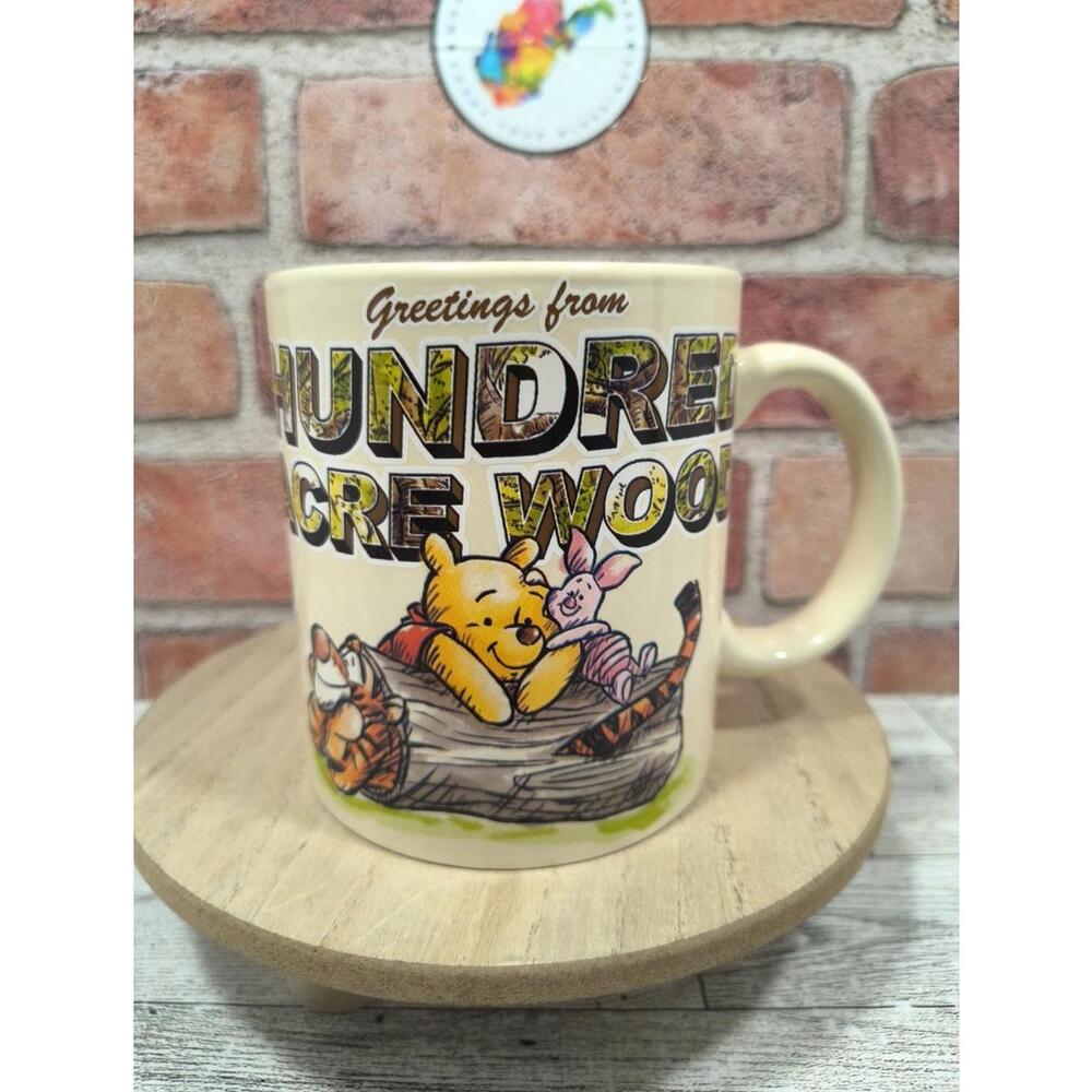 BioWorld Disney Winnie the Pooh Greetings From 100 Acre Wood Ceramic Mug NEW